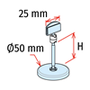 Picture of MESSAGE HOLDER (25 MM) WITH ROUND BASE (Ø50 MM)