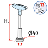 Picture of MAGNETIC STAND - WITH STEM - 13 KG