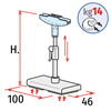 Picture of EXTENDABLE MAGNETIC STAND - 14 KG