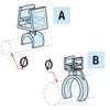 Image sur CLIP TRANSPARENT POUR TUBES RONDS