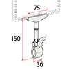 Picture of CLAMP WITH "T" SUPPORT FOR FRAME