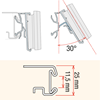 Picture of FLIP-UP PROFILE FOR INTRAC IMZ25 for SOLUM Newton