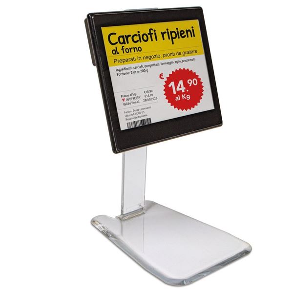 Imagen de Plantilla H 130 mm y portaetiquetas universal inclinable
