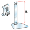 Imagen de Soporte de 100 y 150 mm y soporte universal inclinable para etiquetas