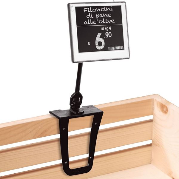 Immagine di Pinza con asta snodabile e porta etichetta universale
