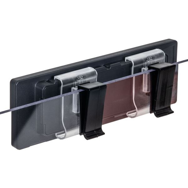 Picture of  Clip for thicknesses (from 1 to 6 mm) and universal label holder