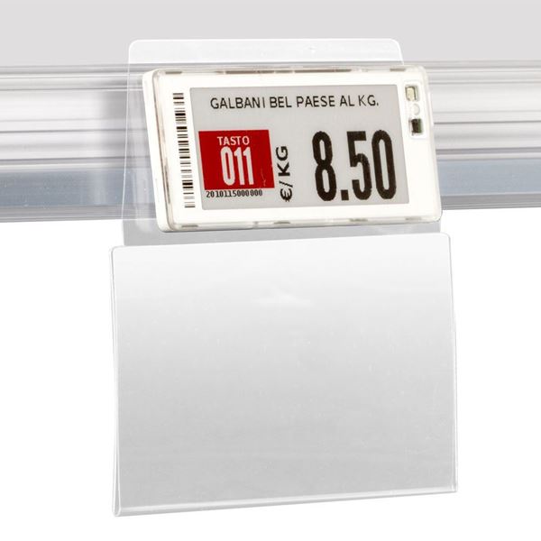 Immagine di TASCA PROMOSTOP NEUTRA IN PVC per etichette elettroniche