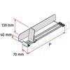 Picture of PROXI ON SHELF PLATE (narrow module / H.40 mm stopper / high pusher / medium force)