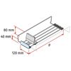 Picture of PROXI ON SHELF WIRE (large module / H. 40 mm stopper / low pusher / medium force)